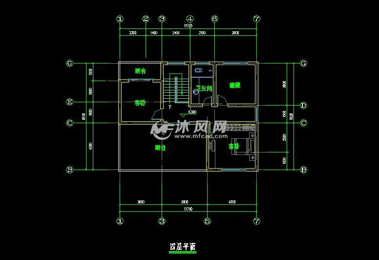 160平米4层上海新农村别墅设计施工图