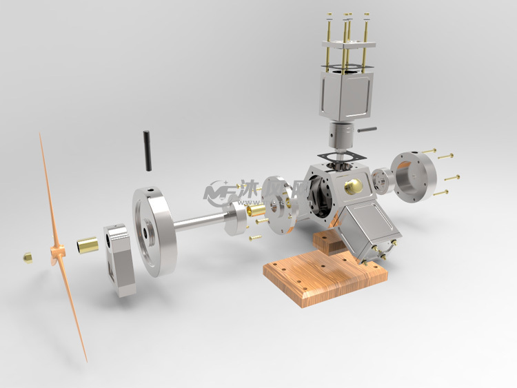 微型3缸星型发动机