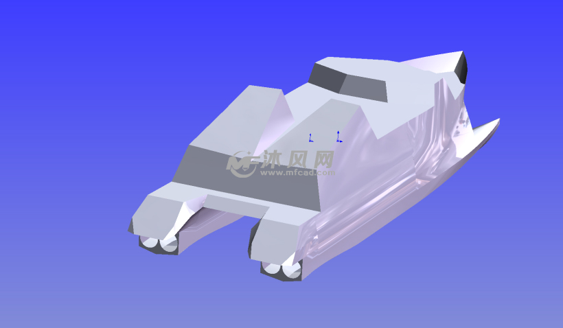 022型导弹快艇 - solidworks交通工具模型下载