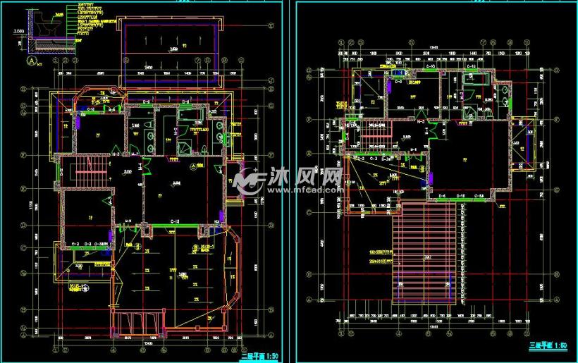 237平米3层浙江新农村规划别墅设计施工平面