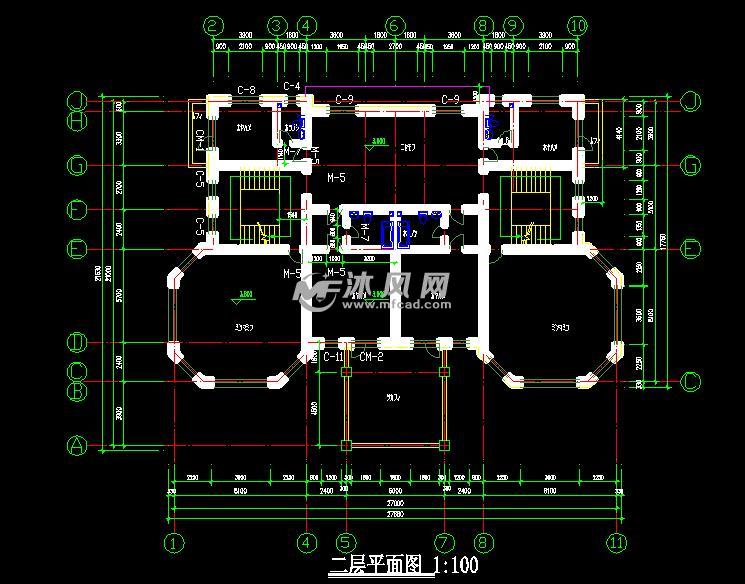 477平米3层浙江农村双拼别墅设计施工平面图