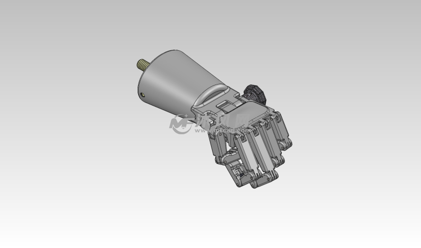 简单的仿人形机械手设计模型 - solidworks机械