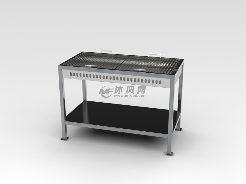 BBQ烧烤架设计模型 - solidworks生活用品类模