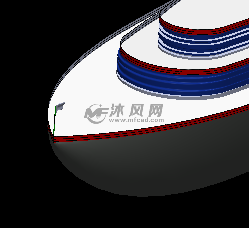 客用轮船模型 - solidworks交通工具模型下载