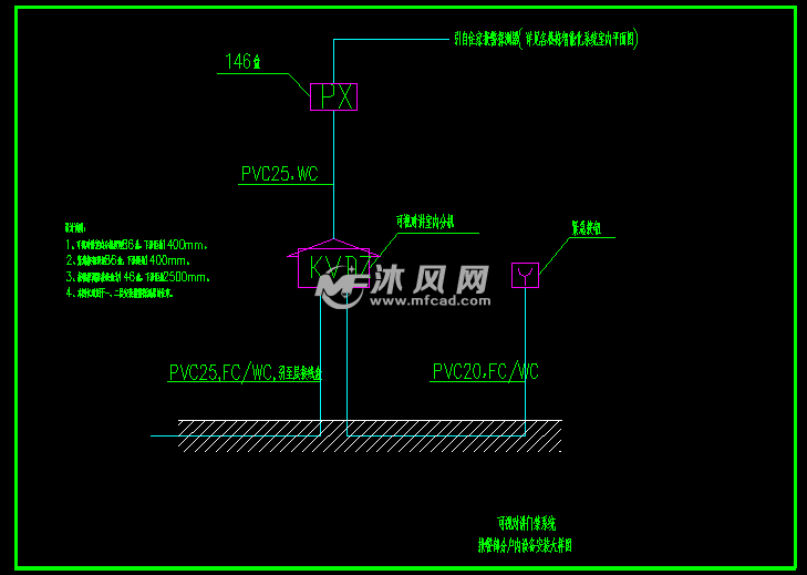 智能化住宅系统图 - AutoCAD住宅建筑电器CA
