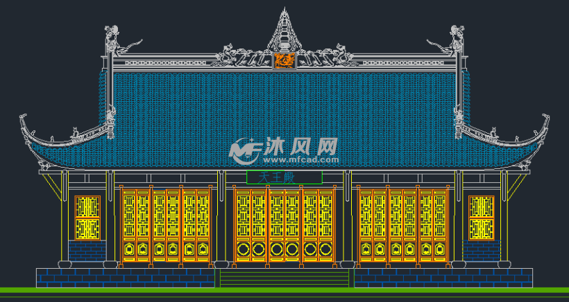 宝轮寺天王殿施工图