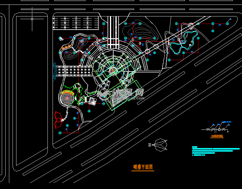 园林灌溉系统CAD合集 - cad景观规划图纸下载
