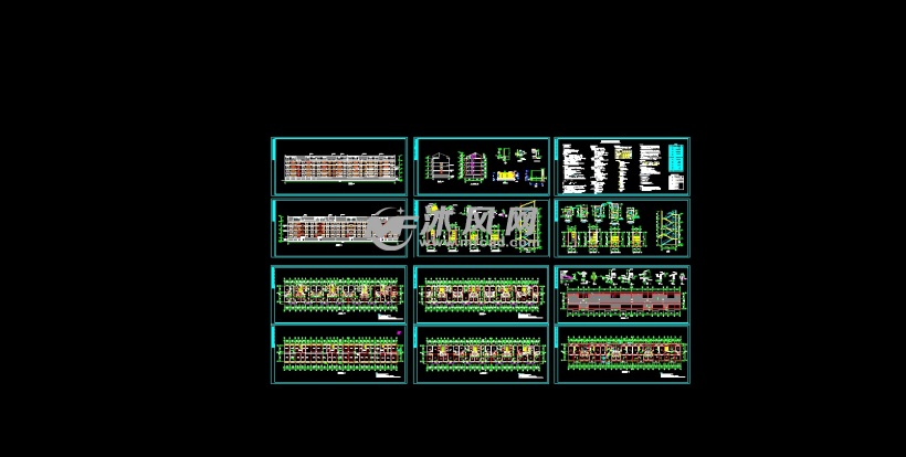 CAD某经典现代住宅楼全套建筑设计施工图纸