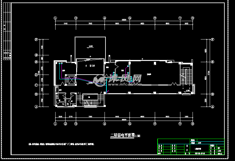 二层弱电平面图