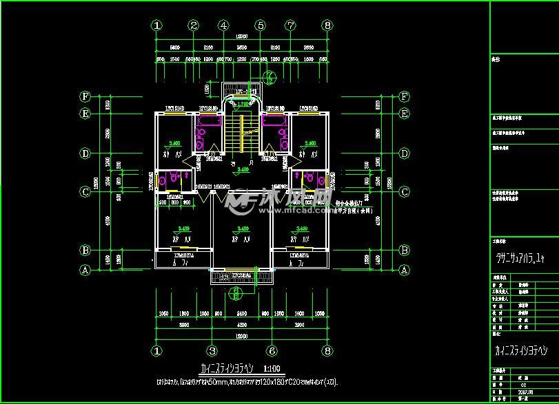 146平米3层大连农村私人别墅设计施工平面图