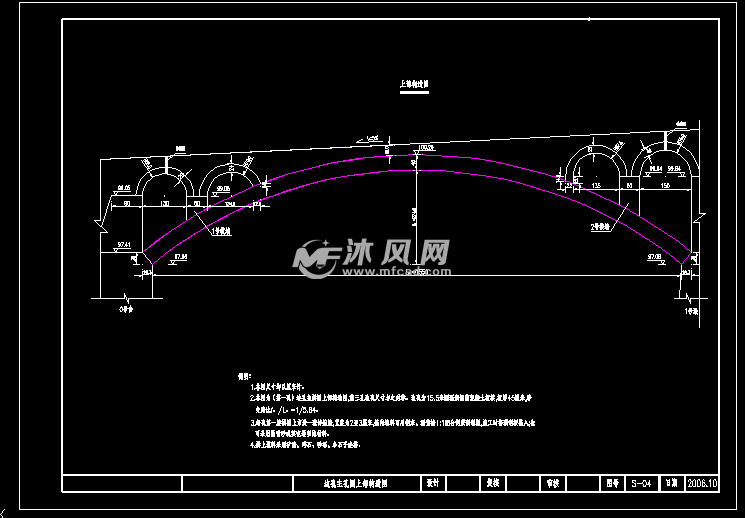 15525155空腹式钢筋混凝土连孔板拱桥设计施工套图