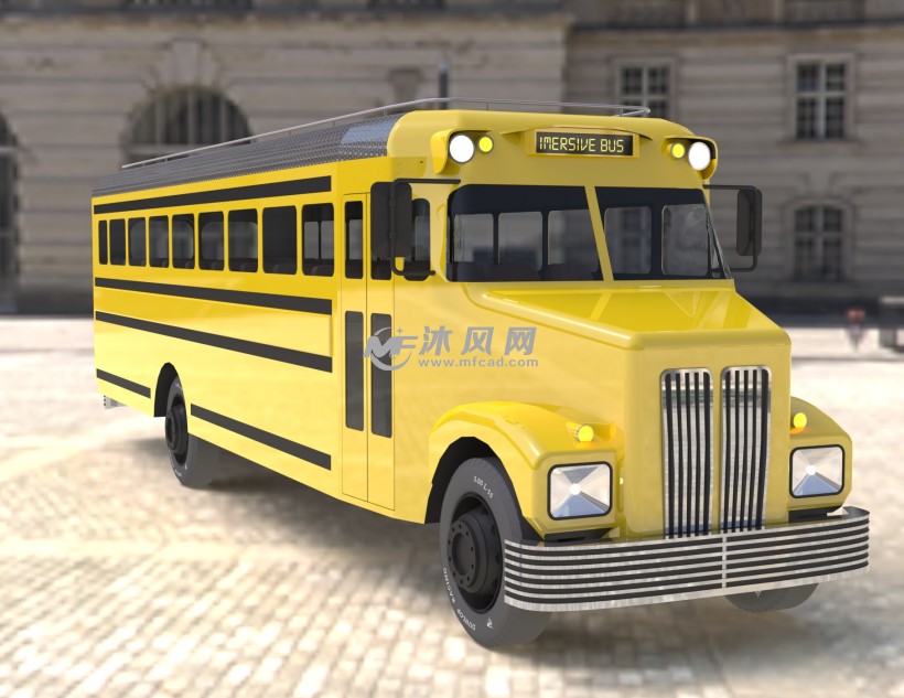 (幼儿园)校园接送车设计模型 - solidworks交通