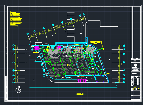 上海交通银行数据处理中心餐厅弱电施工图 - A