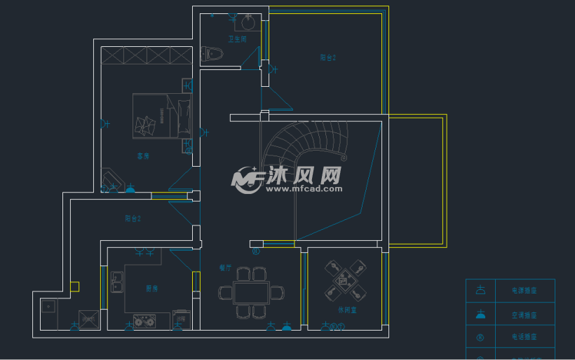 别墅电气照明布线设计方案图