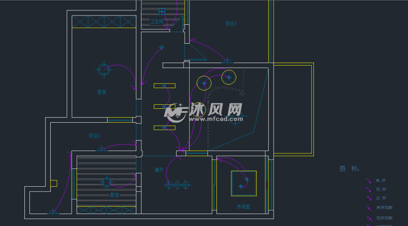 别墅电气照明布线设计方案图