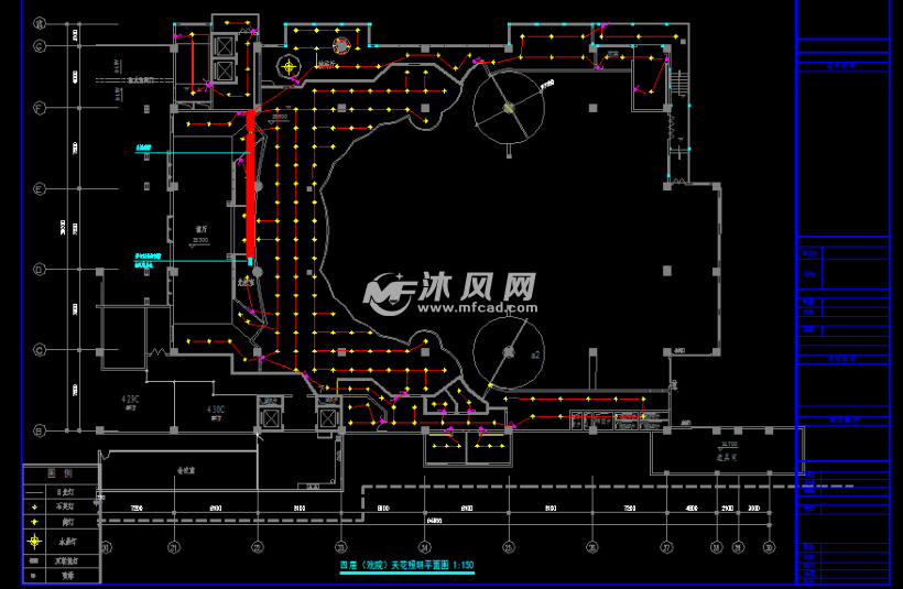 某剧院舞台灯光电气照明图