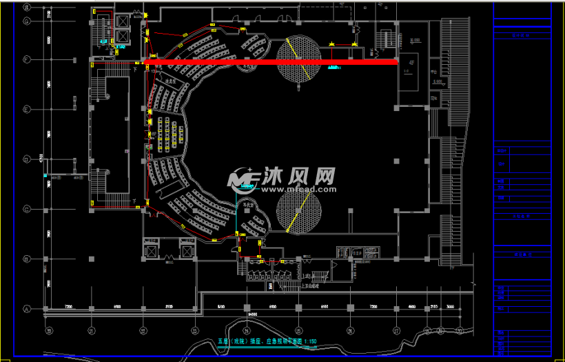 某剧院舞台灯光电气照明图