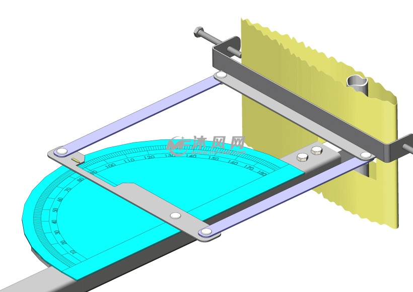 叶片桨距角测量工具设计模型 - solidworks机械