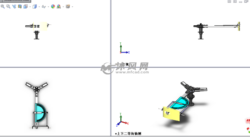 叶片桨距角测量工具设计模型 - solidworks机械