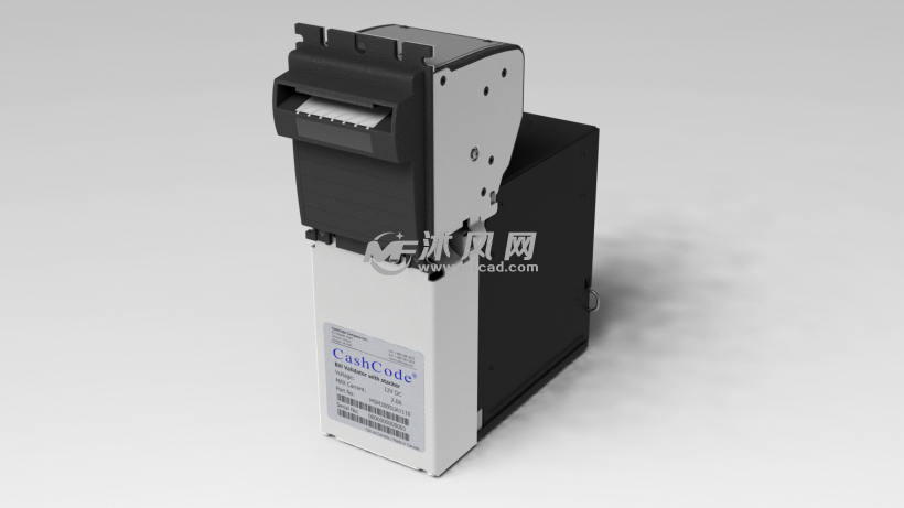 纸质发票打印机设计模型 - solidworks机械设备