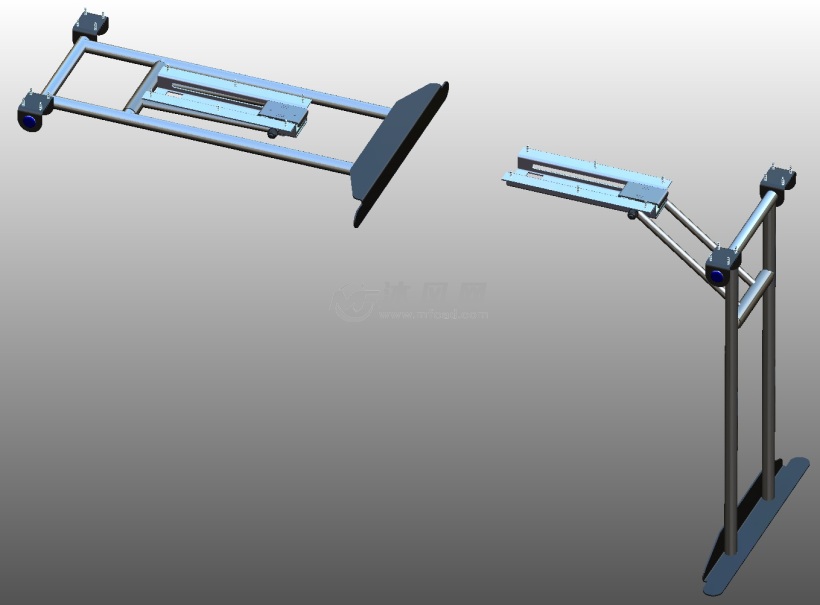 折叠式移动工具桌设计模型 - solidworks生活用