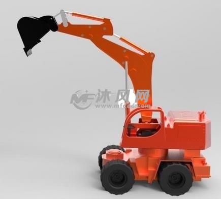 挖掘机设计模型图纸 - UG机械设备模型下载