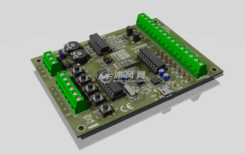 usb电子驱动板设计模型