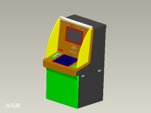 ATM超级柜台 - proe机械设备模型下载