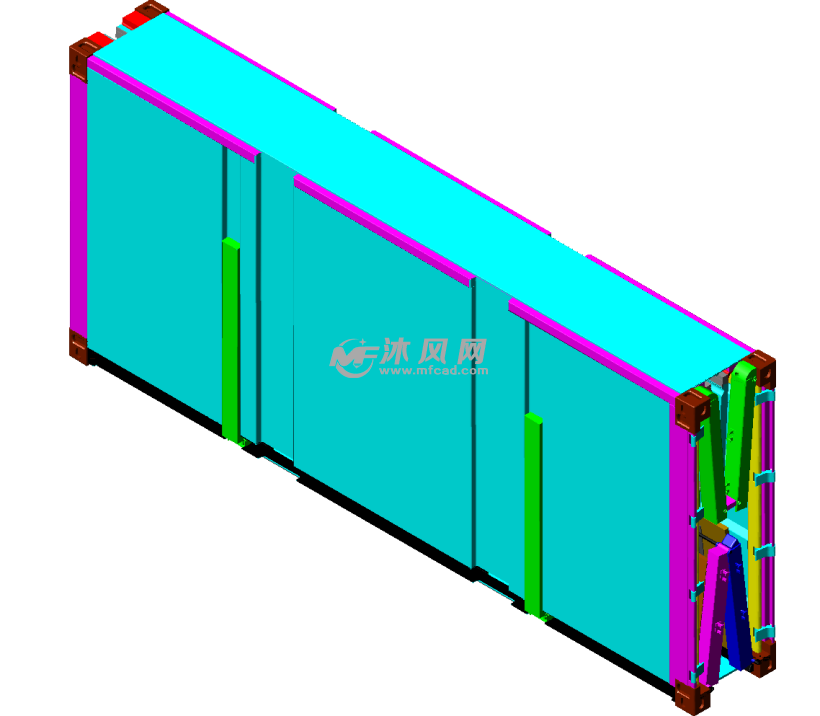 创新设计之可折叠的集装箱模型 - solidworks生