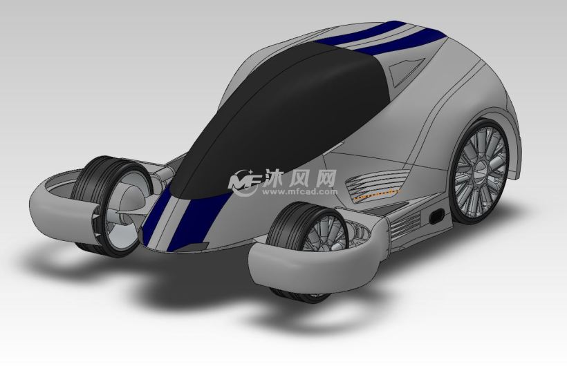 未来发展趋势的汽车设计模型 - solidworks交通