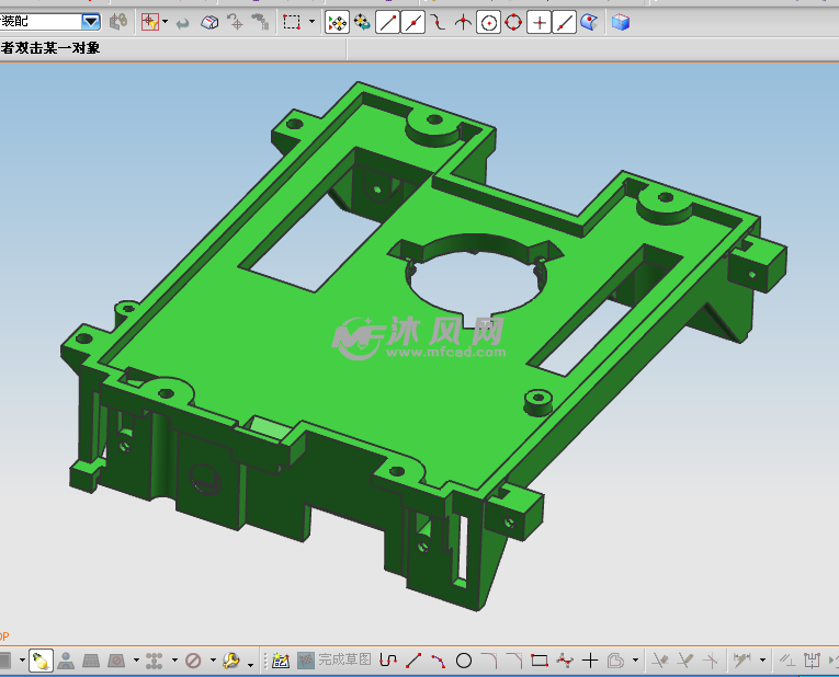塑胶模具设计分模练习图3d图
