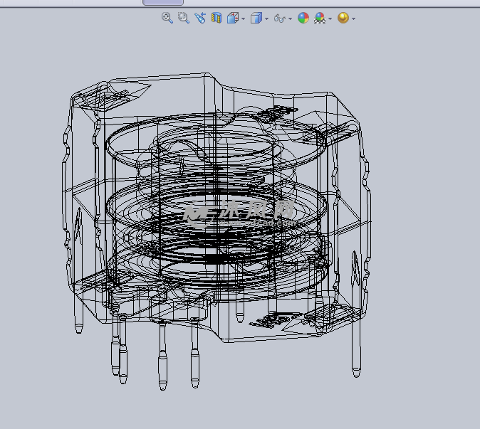 电子逆变器设计模型 - solidworks机械设备模型