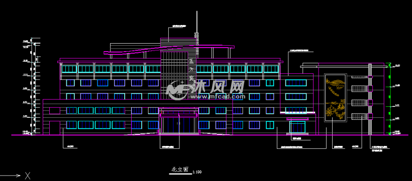 4米 五层局部六层1539平米框架结构宾馆建筑设计图 含详图