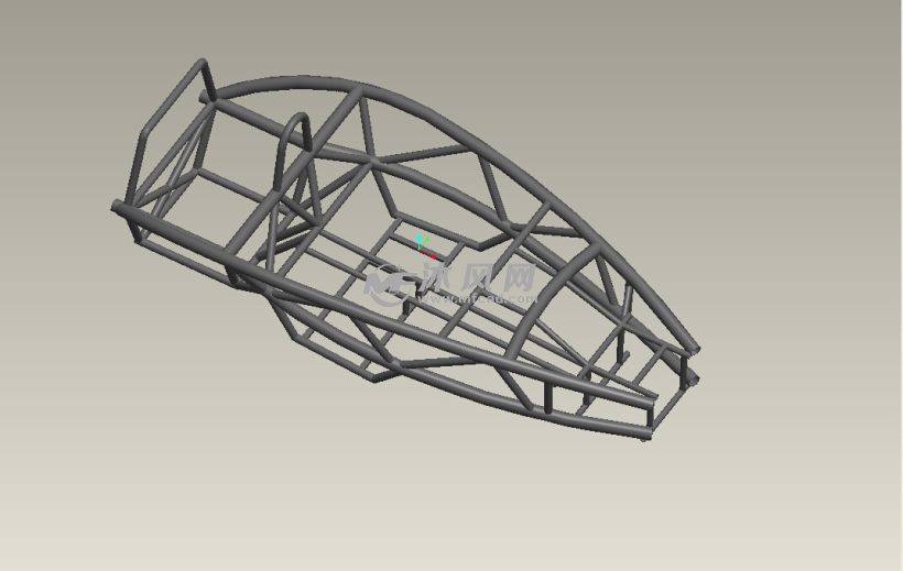 超级原子赛车框架图纸 - solidworks交通工具模