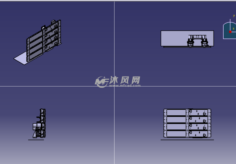 90度折弯角钢焊接夹具设计模型三视图