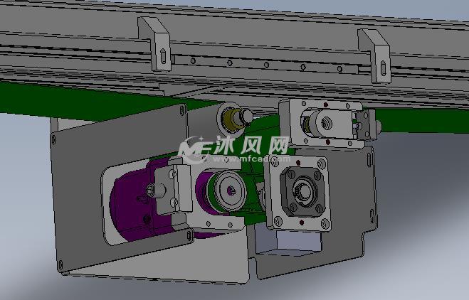 小型输送线 - solidworks机械设备模型下载