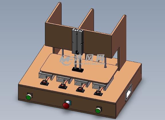 PCB高压测试治具 - solidworks机械设备模型下