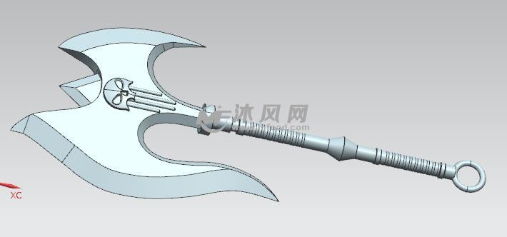 诺克萨斯之斧 - ProE玩具公仔类模型下载