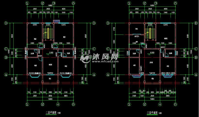 130平米4层江南农村住宅别墅设计施工平面图