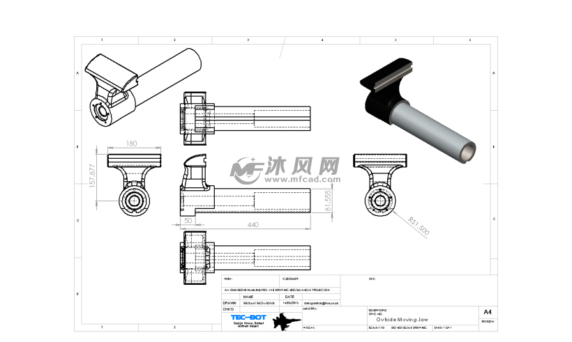 机械工程师的工作台虎钳设计模型 - solidworks