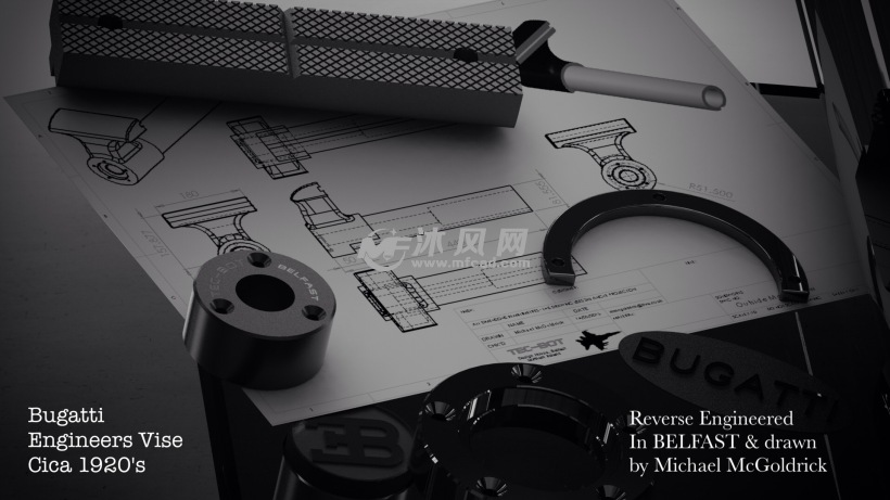 机械工程师的工作台虎钳设计模型 - solidworks