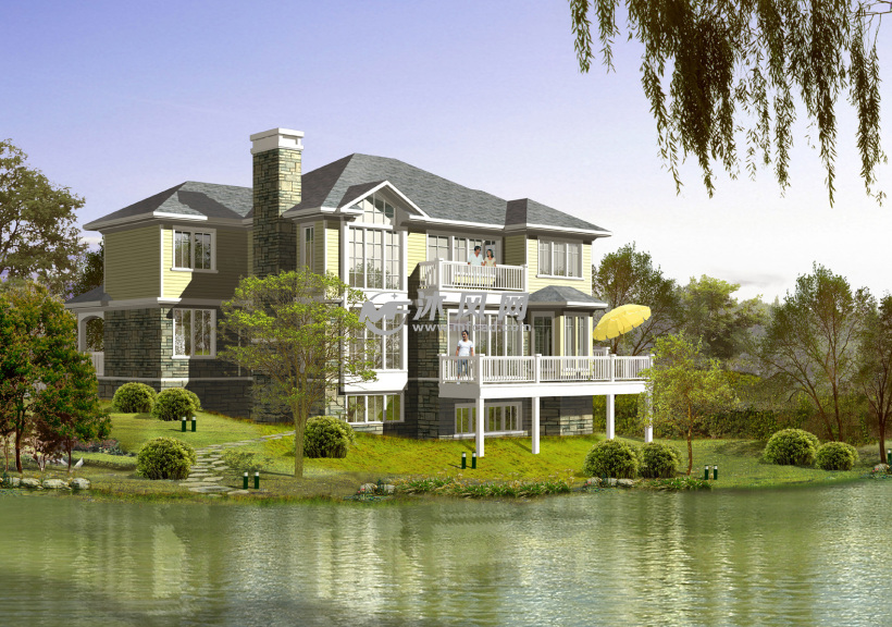 252平米2层山西老心山坡别墅设计施工平面图