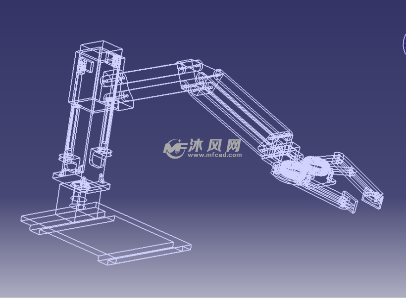 工业简易的机械手设计模型 - catia机械设备