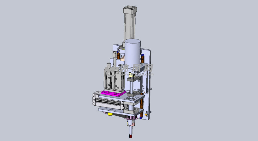 气缸运用案列模块设计模型 - solidworks机械设备模型