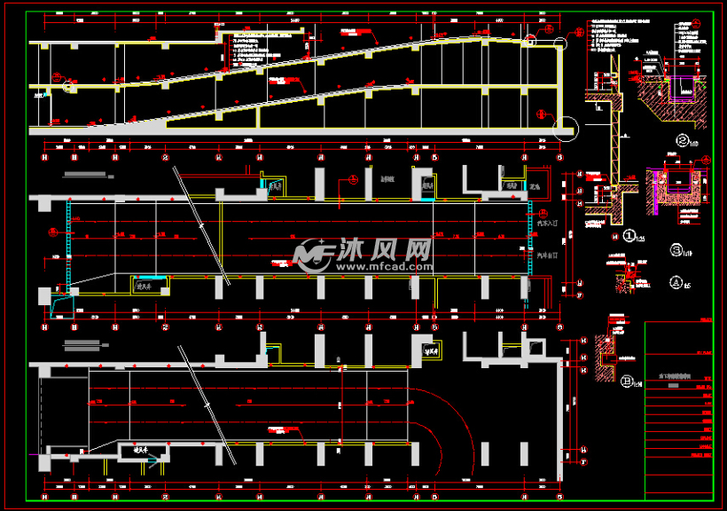 地下车库坡道详图