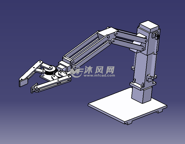 工业简易的机械手设计模型 - catia机械设备
