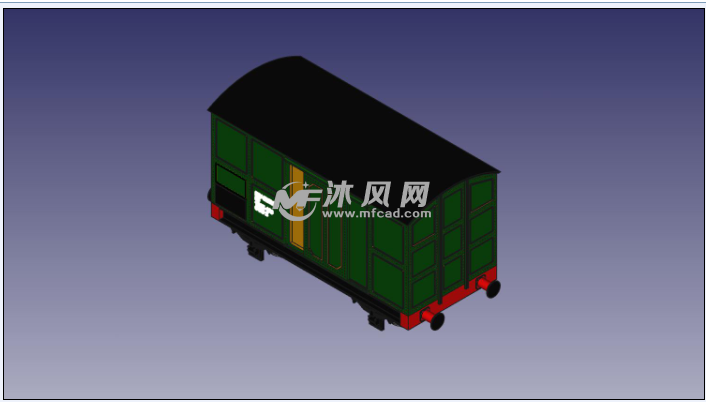 火车安全车厢设计模型 - solidworks交通工具模