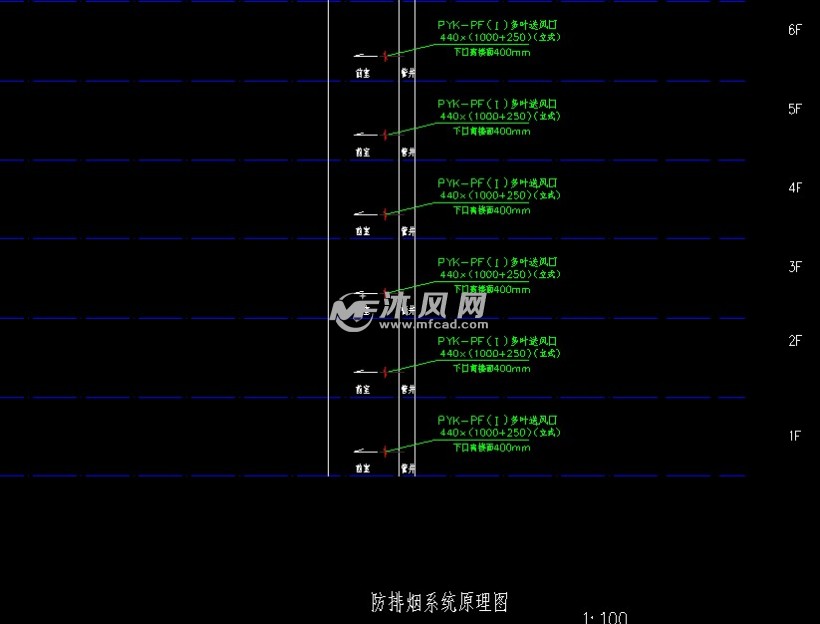 [河南]高层商业住宅楼采暖通风系统设计施工图