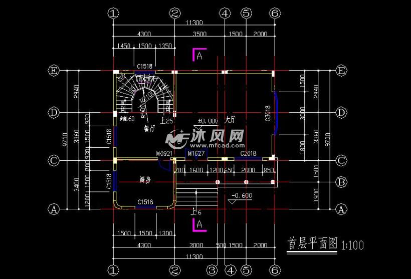 109平米3层江南别墅数控农村设计施工平面图住宅弯管图纸图片