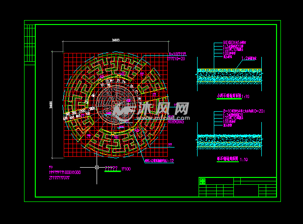 迷宫平面图设计cad图纸 - cad其他文化展示类建筑图纸